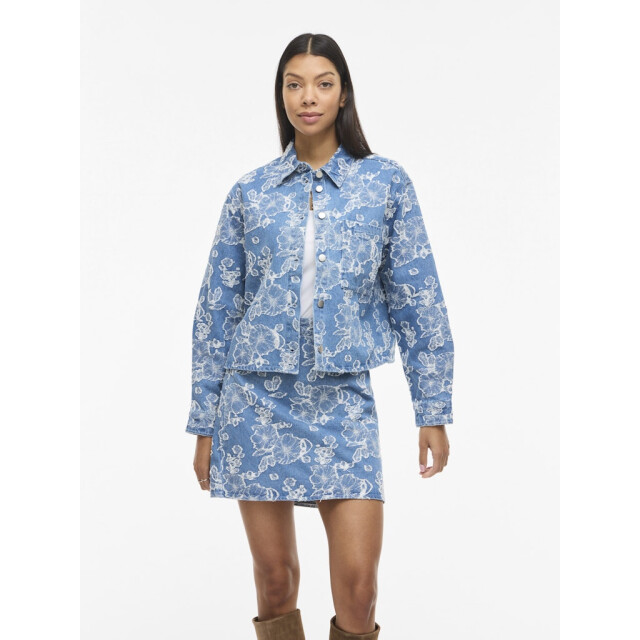 Vila Viianais new ls jacquard denim jacket dessin 4279.39.0014 large