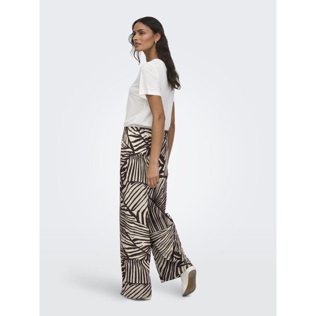 Jacqueline de Yong Jdydebbie new loose pant jrs dia ecru dessin 4109.08.0029 large