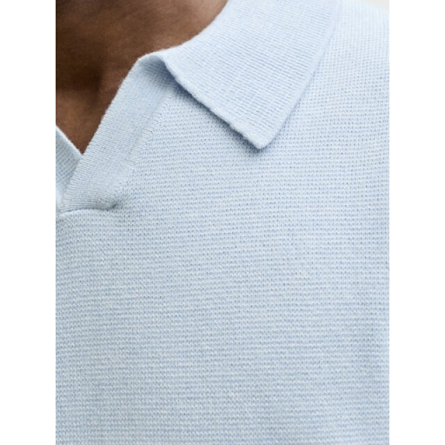 Jack & Jones jprblamilano spring split neck ss s 12291030 chambray 05311.211.0082 large