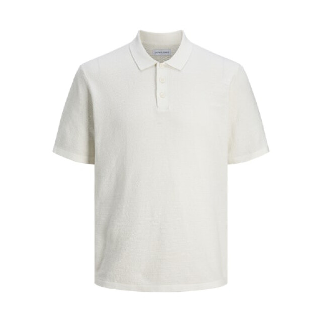 Jack & Jones jjegeorge knit polo ss sn 12268281 cloud dancer 05311.198.0074 large