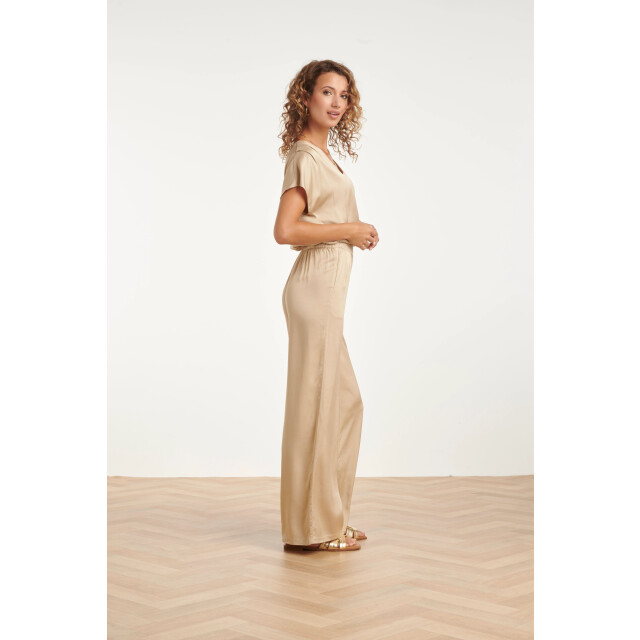 Smashed Lemon Satijn top met v-hals | 8718679013550 large