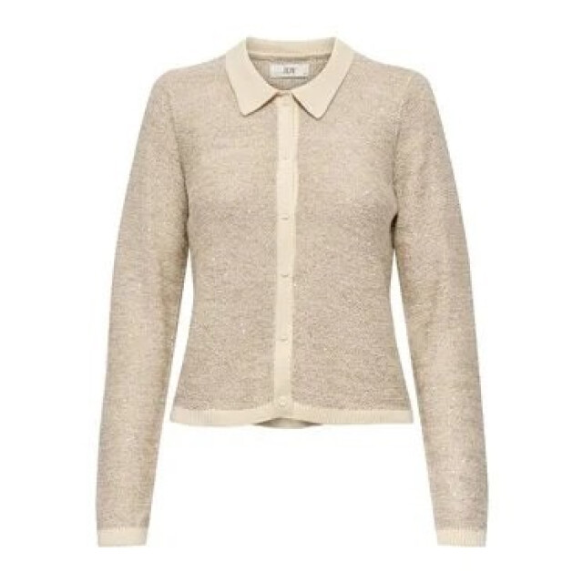 Jacqueline de Yong Jdymia ls collar sequins cardigan knt zand dessin 4249.06.0013 large