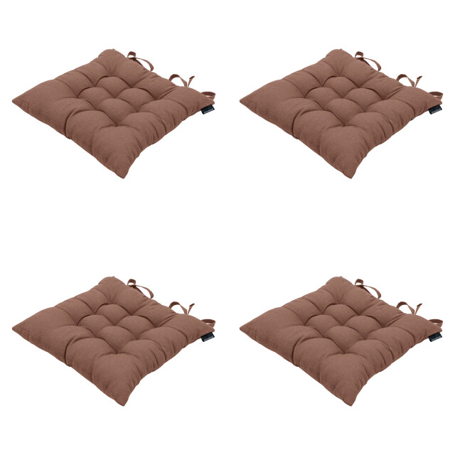 Madison zitkussen panama bruin 46x46x8cm set van 4 3533053 large