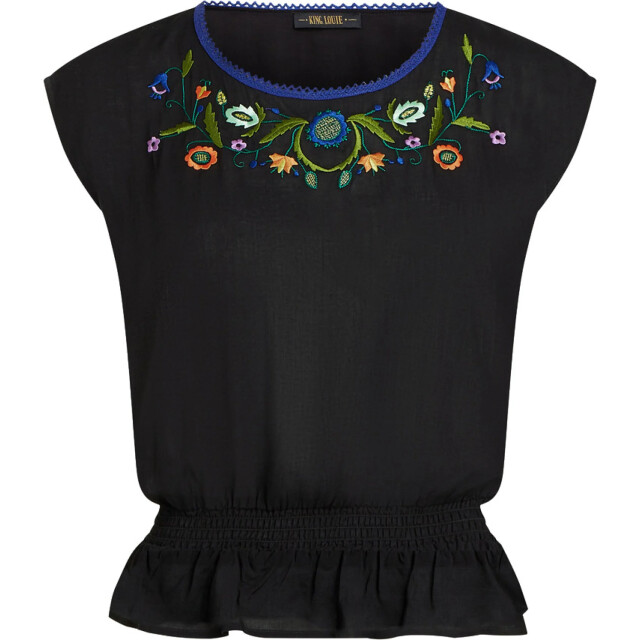 King Louie Selly smock top the lane 10312-001 large