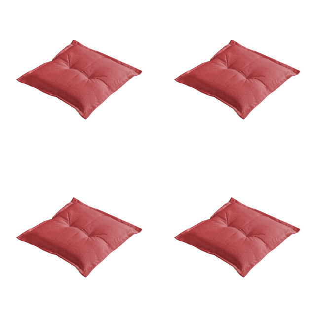Madison zitkussen manchester rood 50x50x7cm set van 4 3533017 large