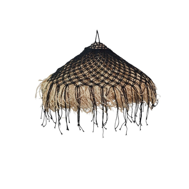 Furnilux Furni-sisal – handgemaakte raffia hanglamp Ø50 cm boho montageset 3193851 large