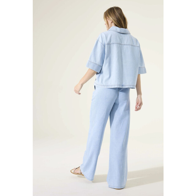 Garcia Jeans Denim blouse ss blue denim 4310.35.0001 large