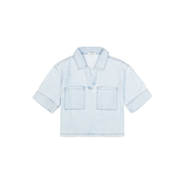 Garcia Jeans Denim blouse ss blue denim 4310.35.0001 large