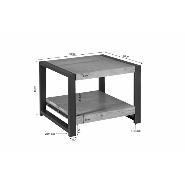 Starfurn bijzettafel britt - 60x60x45 cm 3523965 large
