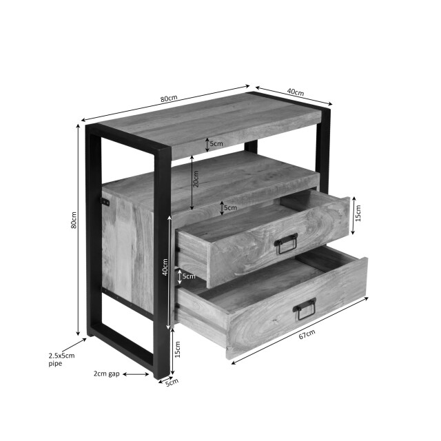 Starfurn ladenkast britt - 40x80x80 cm 3526708 large