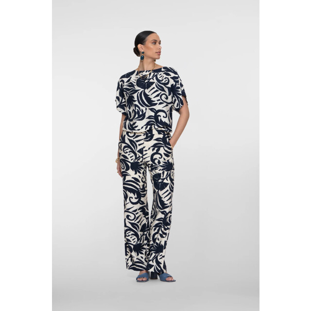 Geisha 61141-26 broek met bloemdessin 61141-26 Broek met bloemdessin large