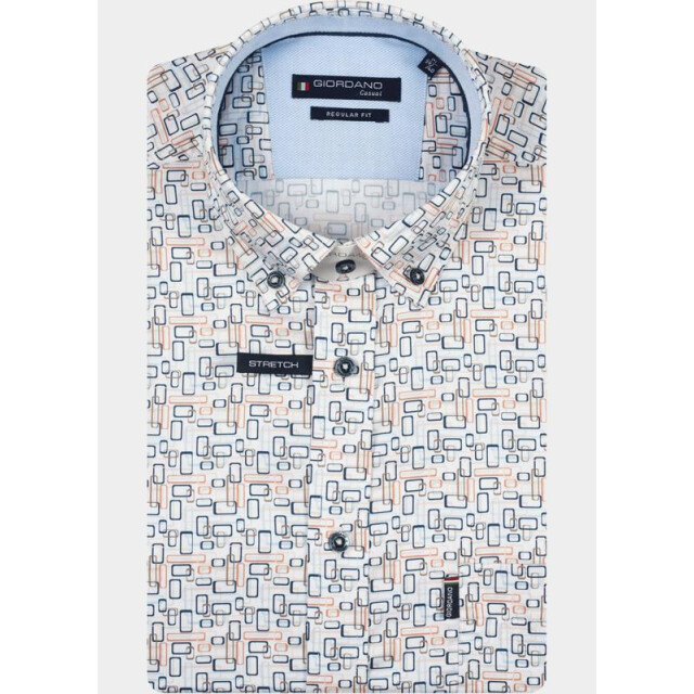 Giordano Overhemd korte mouw heren league short sleeve button do 616031/30 206905 large