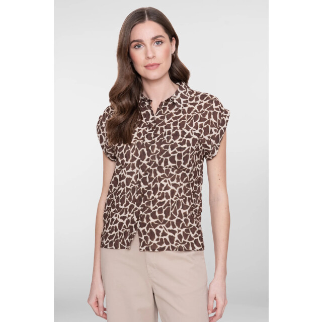 Geisha 63242-20 720 blouse sand/chocolate brown 63242-20 720 large