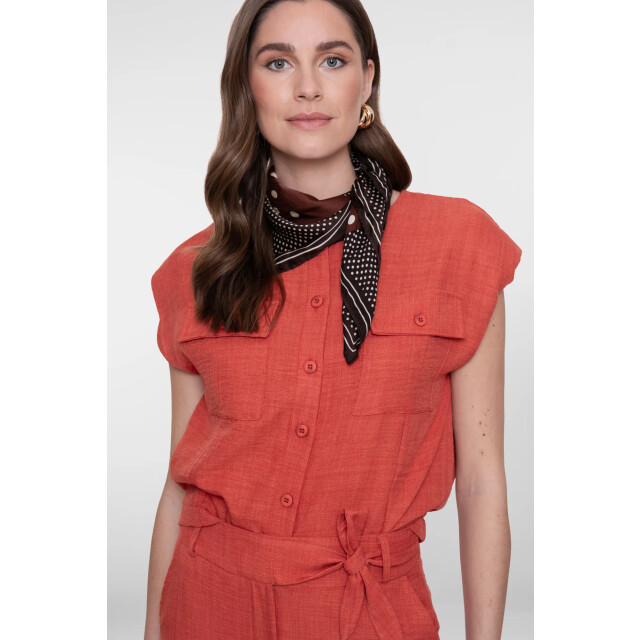 Geisha 63092-60 201 blouse with pockets burned orange 63092-60 201 large