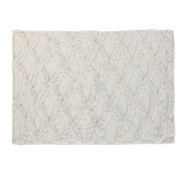 Casa di Elturo Badmat katoen boho grid /wit – 50 x 80 cm 2835186 large