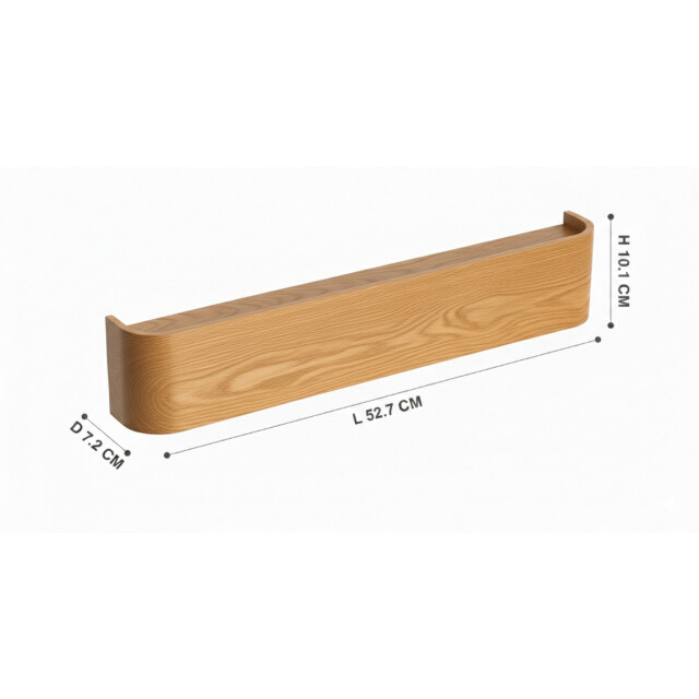 Casa di Elturo Design wand kapstok met plank bergen oak massief grenenhout 5 haken l53 3559988 large