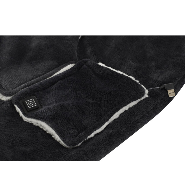 Casa di Elturo Usb verwarmde hoodie warmte deken 2-in-1 zachte fleece 3 warmtestanden - 3560012 large