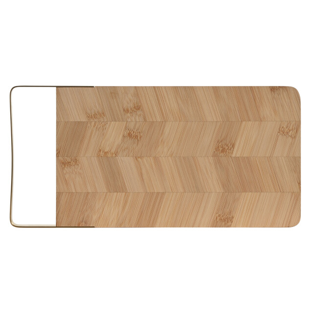 Casa di Elturo Snijplank lorenzo bamboe met metalen handvat 35,5 x 17,5 cm – luxe serveerplank 1945489 large