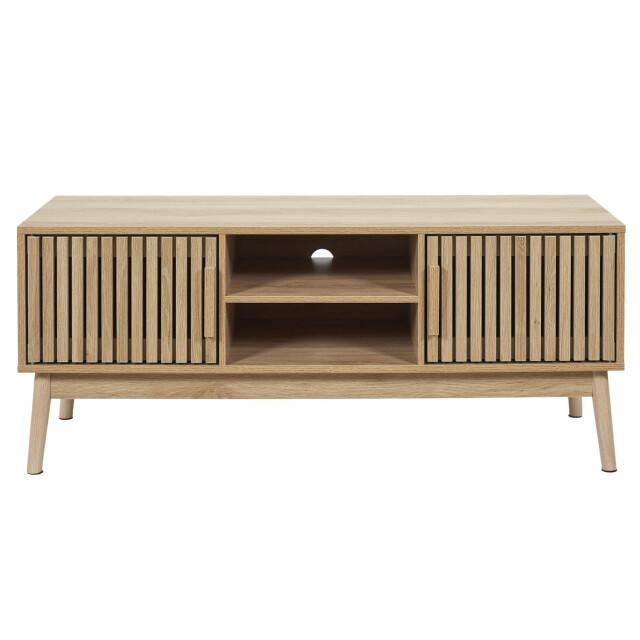 Casa di Elturo Tv-meubel bergen oak – 117 cm – bruin – houtfineer – met deurtjes & opbergvakken 3560011 large