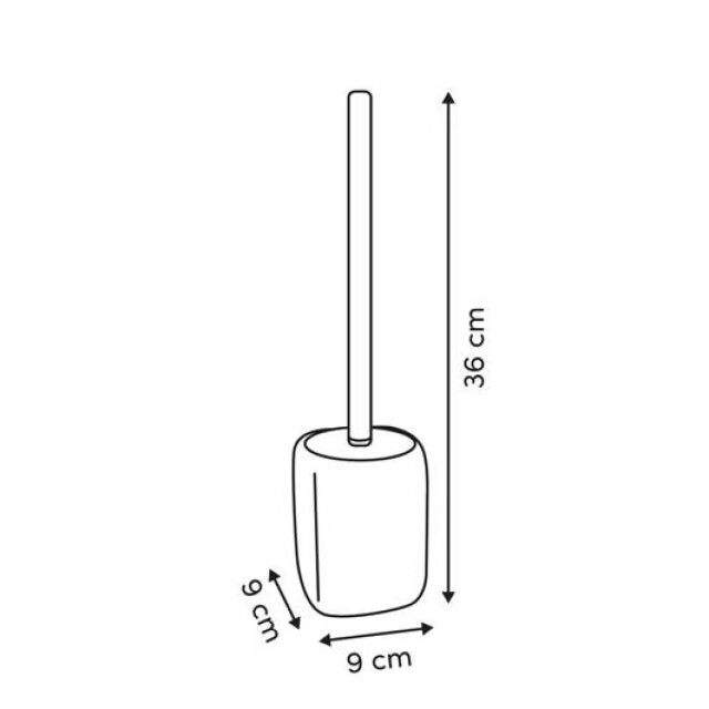 Casa di Elturo Toiletborstel elvora – marmerlook met gouden steel – luxe wc 3559982 large