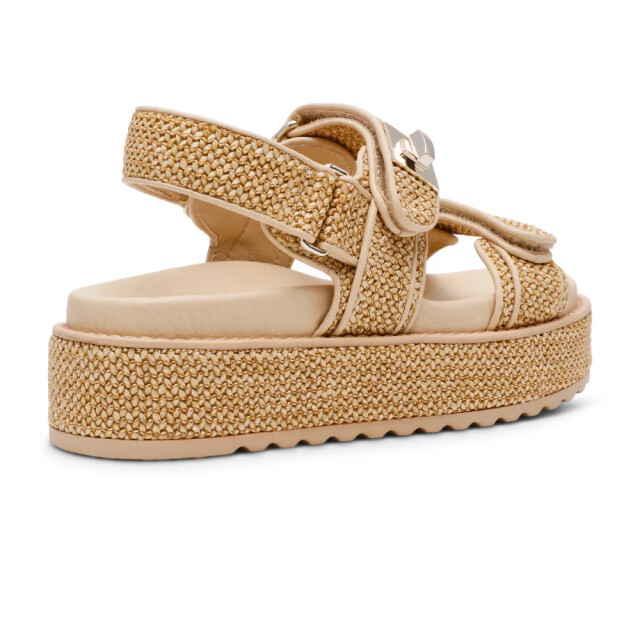 Steve Madden Bigmona nat raffia dames sandalen SM11003034-LNR large
