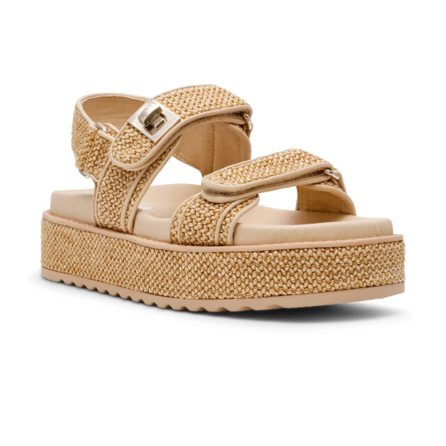 Steve Madden Bigmona nat raffia dames sandalen SM11003034-LNR large