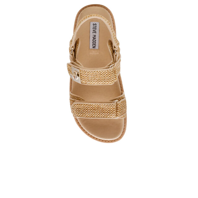 Steve Madden Bigmona nat raffia dames sandalen SM11003034-LNR large