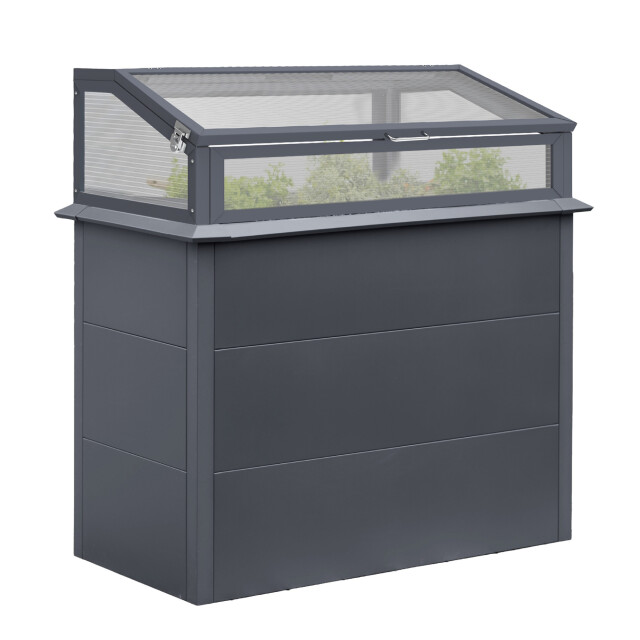 Westmann Primus plus m verhoogde kweekkas 100x50x113 cm antraciet 3559804 large