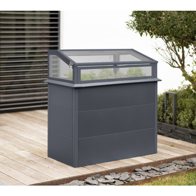 Westmann Primus plus m verhoogde kweekkas 100x50x113 cm antraciet 3559804 large