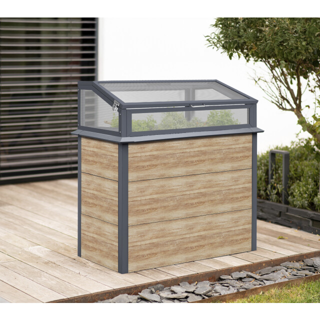 Westmann Primus plus m verhoogde kweekkas 100x50x113 cm houtlook 3559805 large