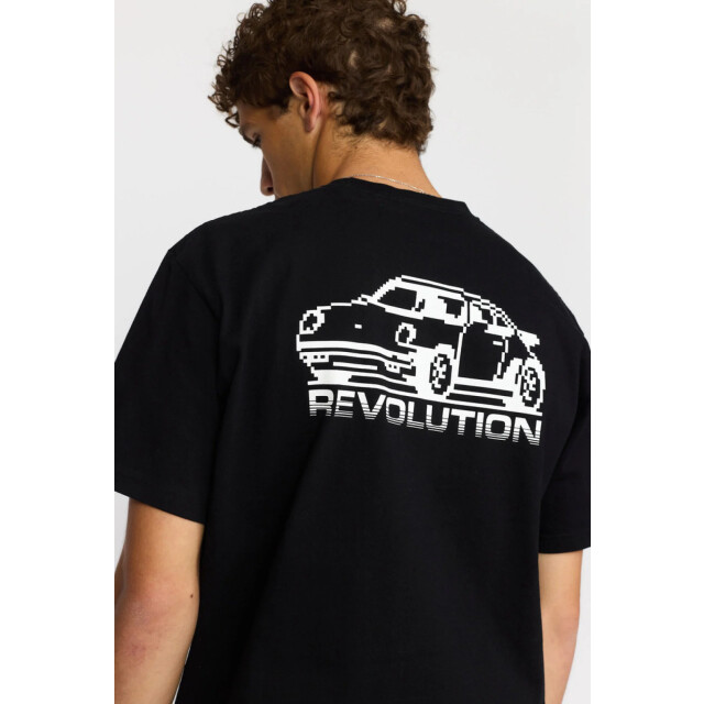 Revolution Printed t-shirt black 1453 POR Black large