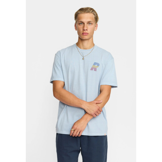 Revolution Printed t-shirt lightblue 1454 LIN Lightblue large