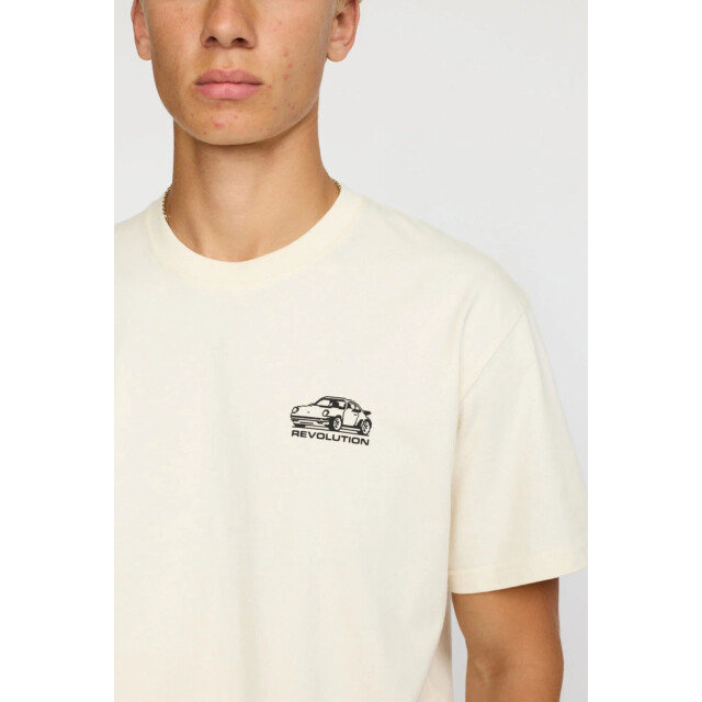 Revolution Printed t-shirt offwhite 1453 POR Offwhite large