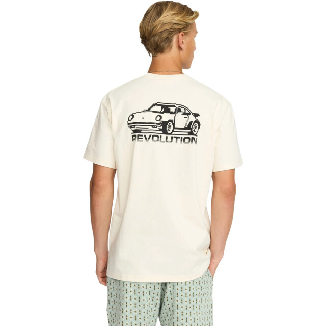 Revolution Printed t-shirt offwhite 1453 POR Offwhite large