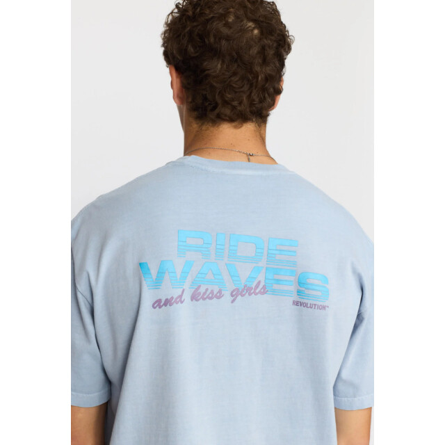 Revolution Printed t-shirt lightblue 1454 RID Lightblue large