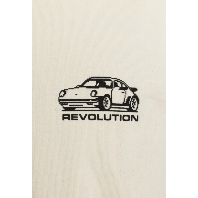 Revolution Printed t-shirt offwhite 1453 POR Offwhite large