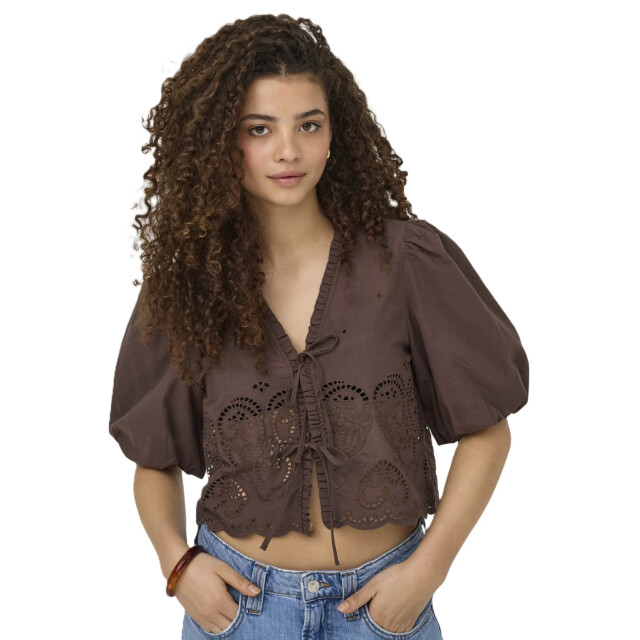 Only Onlbryson s/s short emb tie top wvn shopping bag 15371045-273815 large