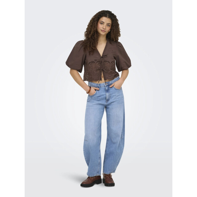 Only Onlbryson s/s short emb tie top wvn shopping bag 15371045-273815 large