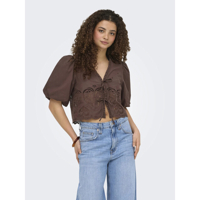 Only Onlbryson s/s short emb tie top wvn shopping bag 15371045-273815 large