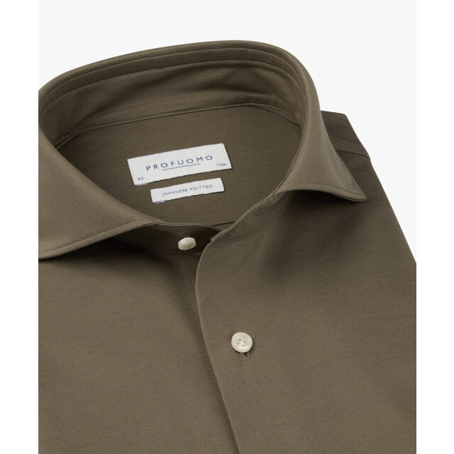 Profuomo shirt x-cutaway sf ppxh10032b h1 light brown 05631.840.0095 large