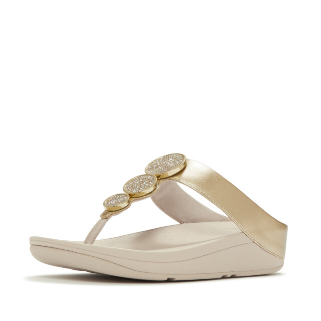 FitFlop Halo bead-circle metallic toe-post sandals HJ1 large