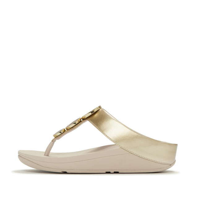 FitFlop Halo bead-circle metallic toe-post sandals HJ1 large