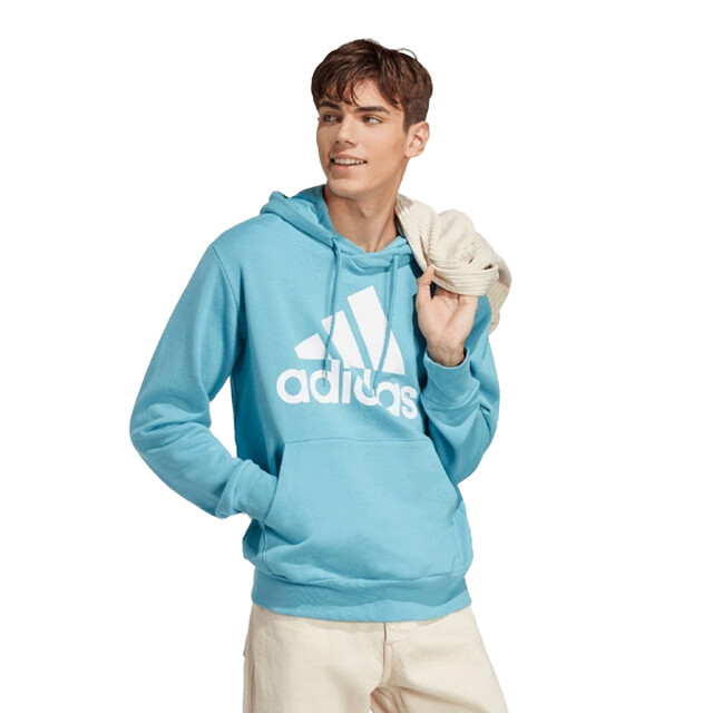 Adidas Heren essentials groot logo french terry hoodie UTPP3287_lightblue large