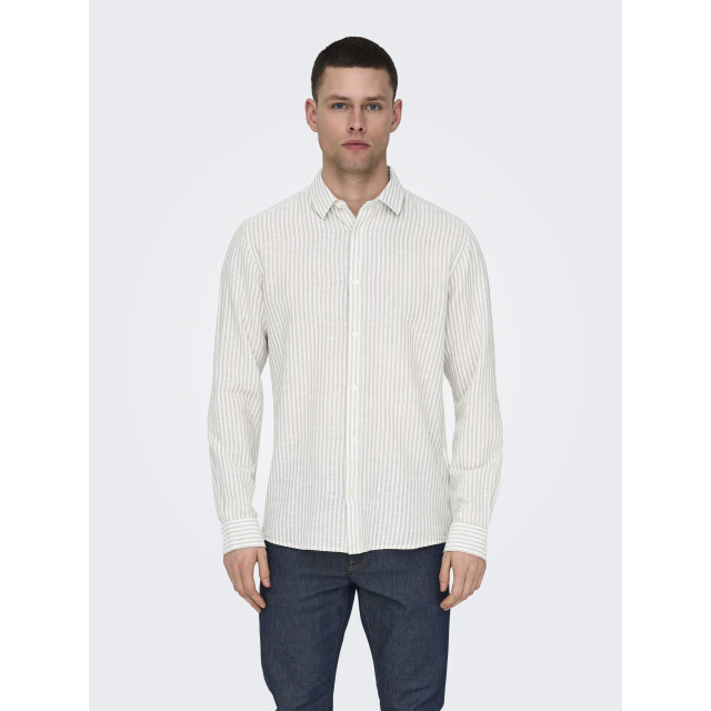Only & Sons Onscaiden life ls stripe linen 660 22026601 large