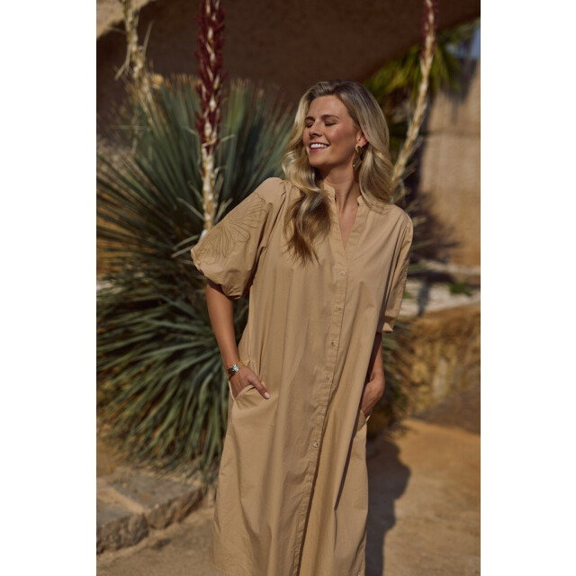 Nukus Mayke dress camel 4429.76.0002 large