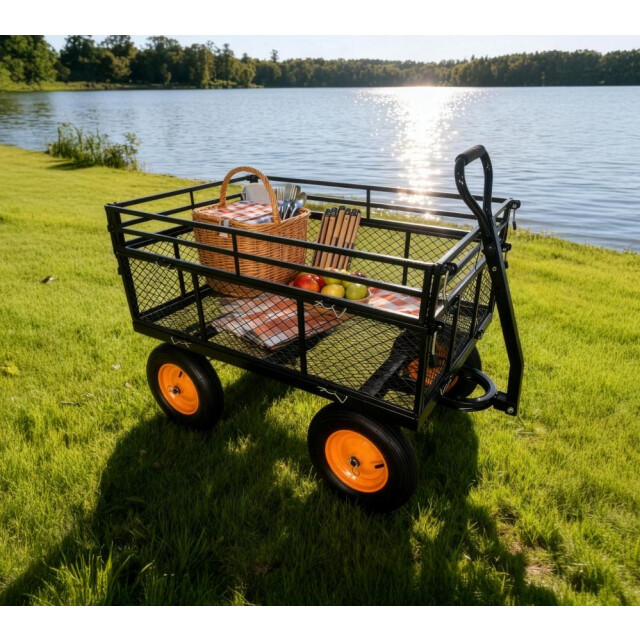 Westmann Transio metalen transportwagen met luchtbanden 3543122 large