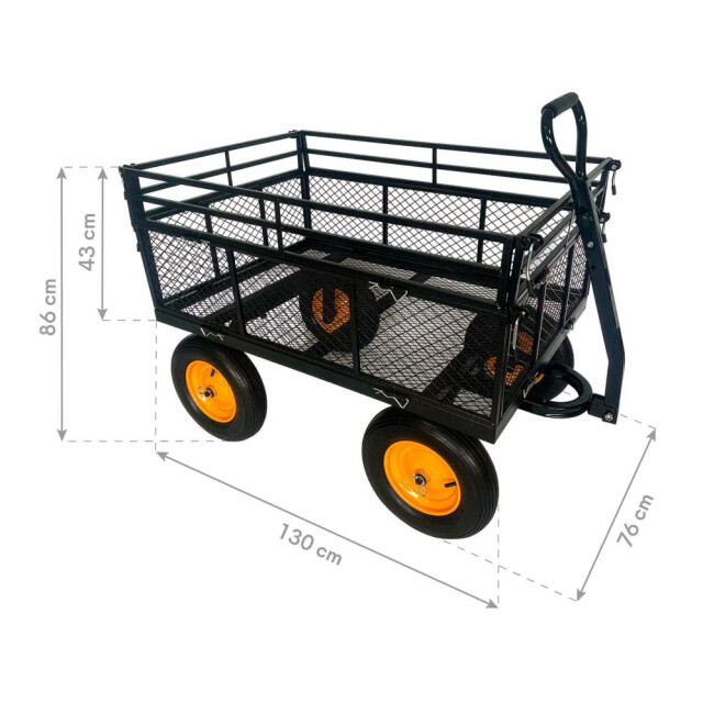 Westmann Transio metalen transportwagen met luchtbanden 3543122 large