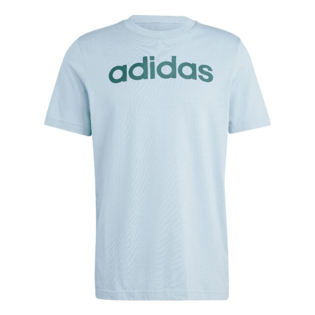 Adidas Heren essentials linear geborduurd logo single jersey t-shirt UTPP4352_lightblue large