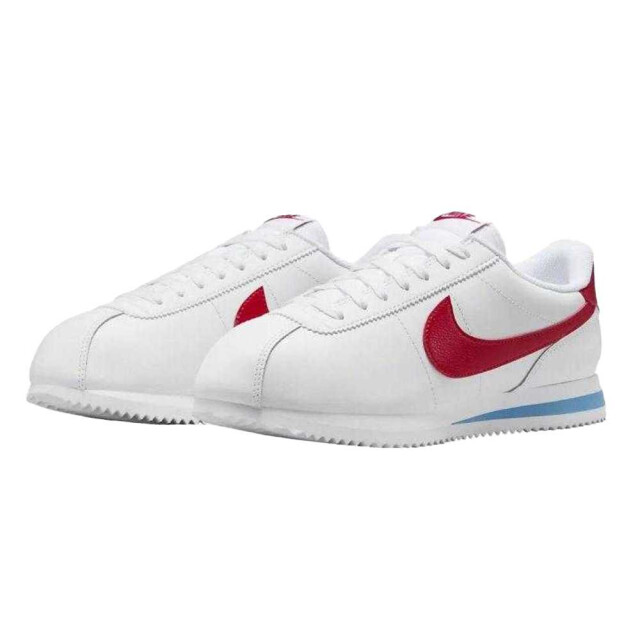 Nike Dames cortez leren schoenen UTPP6850_whitevarsityred large