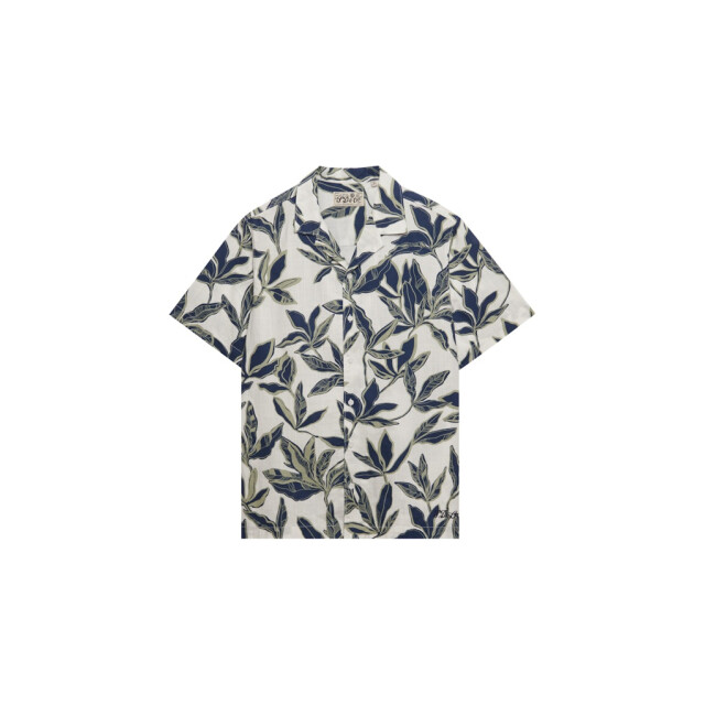 Superdry Cabana pool side ss shirt ecru dessin 5319.08.0013 large